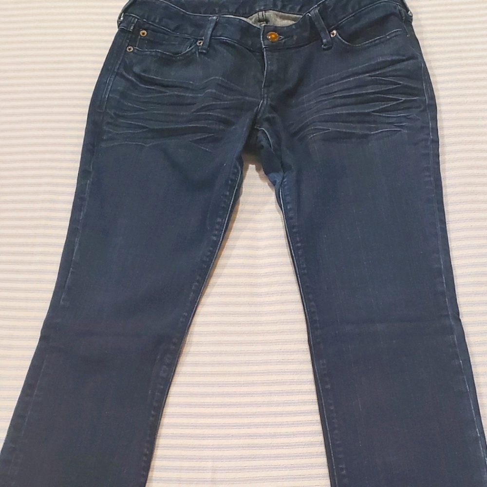 Denim jeans straight leg